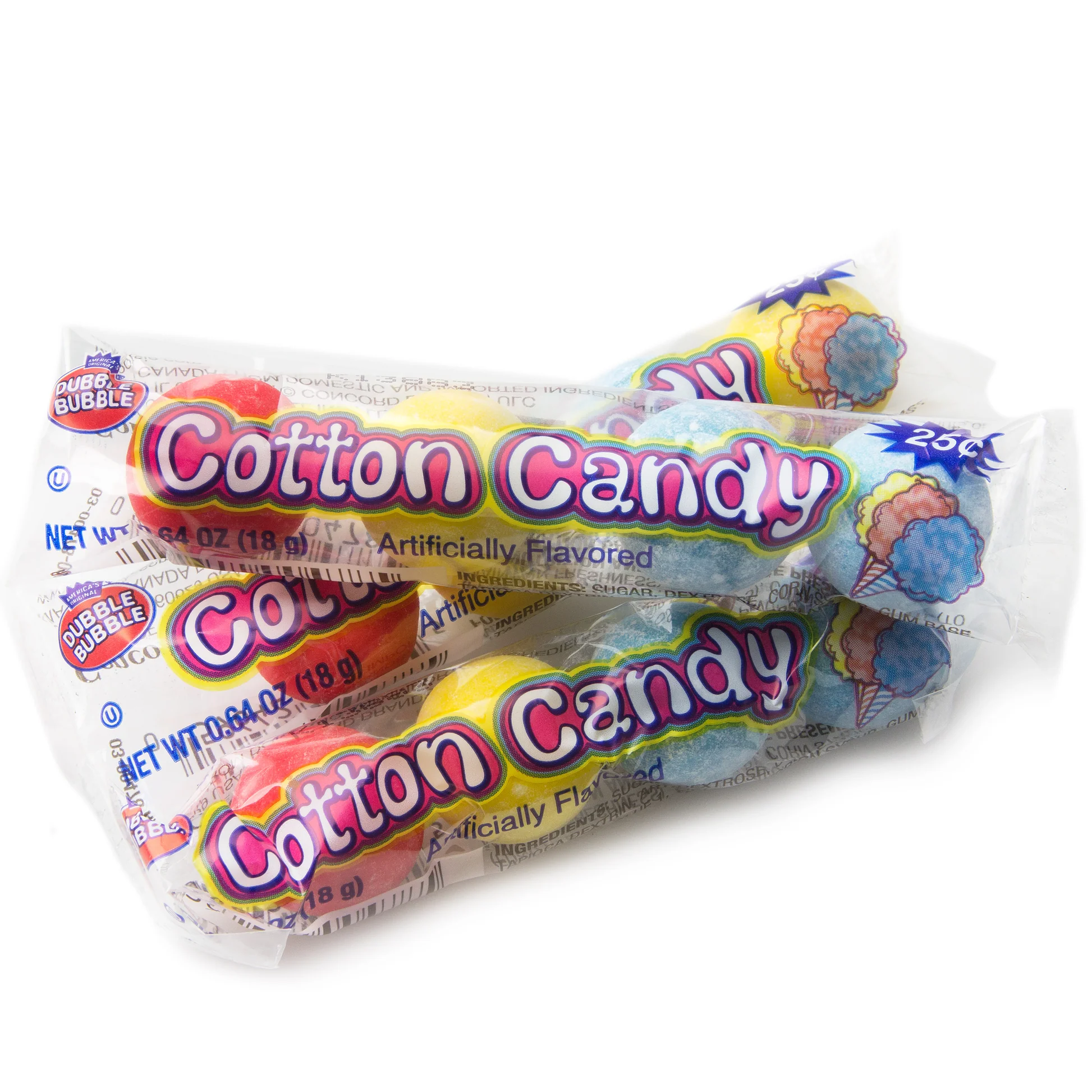 Dubble Bubble - Cotton Candy Gumballs (4 Pack)