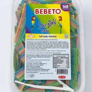 Bebeto Sour Blast Fizzy Rainbow Belts 168pcs