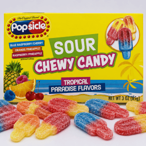 Popsicle by Flix Candy Sour Chewy Candy Tropical Paradise 85g