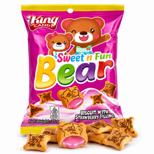 Sweet & Fun Bear Biscuits Strawberry (30g)