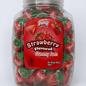 King Candy Strawberry Gummy Jam 600g (50pcs)