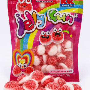 Jelly Fun 250g - Strawberry Puffs
