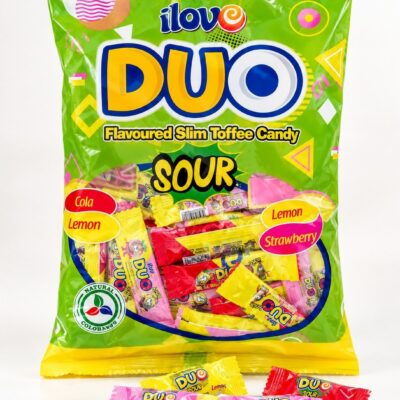iLove Duo Sour Slim Toffee Candy 400g