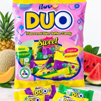 iLove Duo Sweet Slim Toffee Candy 400g