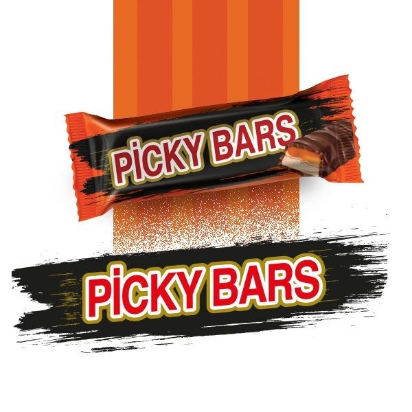Konya Picky Bars Caramel Nougat Bars 1kg (±50 Bars) - single bar