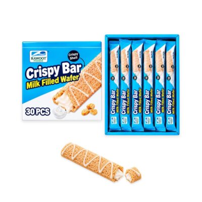 Rawoot Crispy Bar Milk Filled Wafer (Box of 30 x 12g)