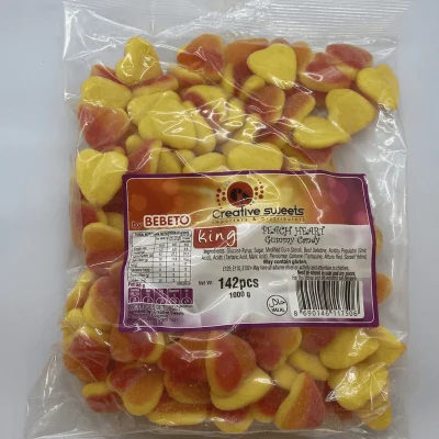 Bebeto - Peach Heart Gummy 1kg
