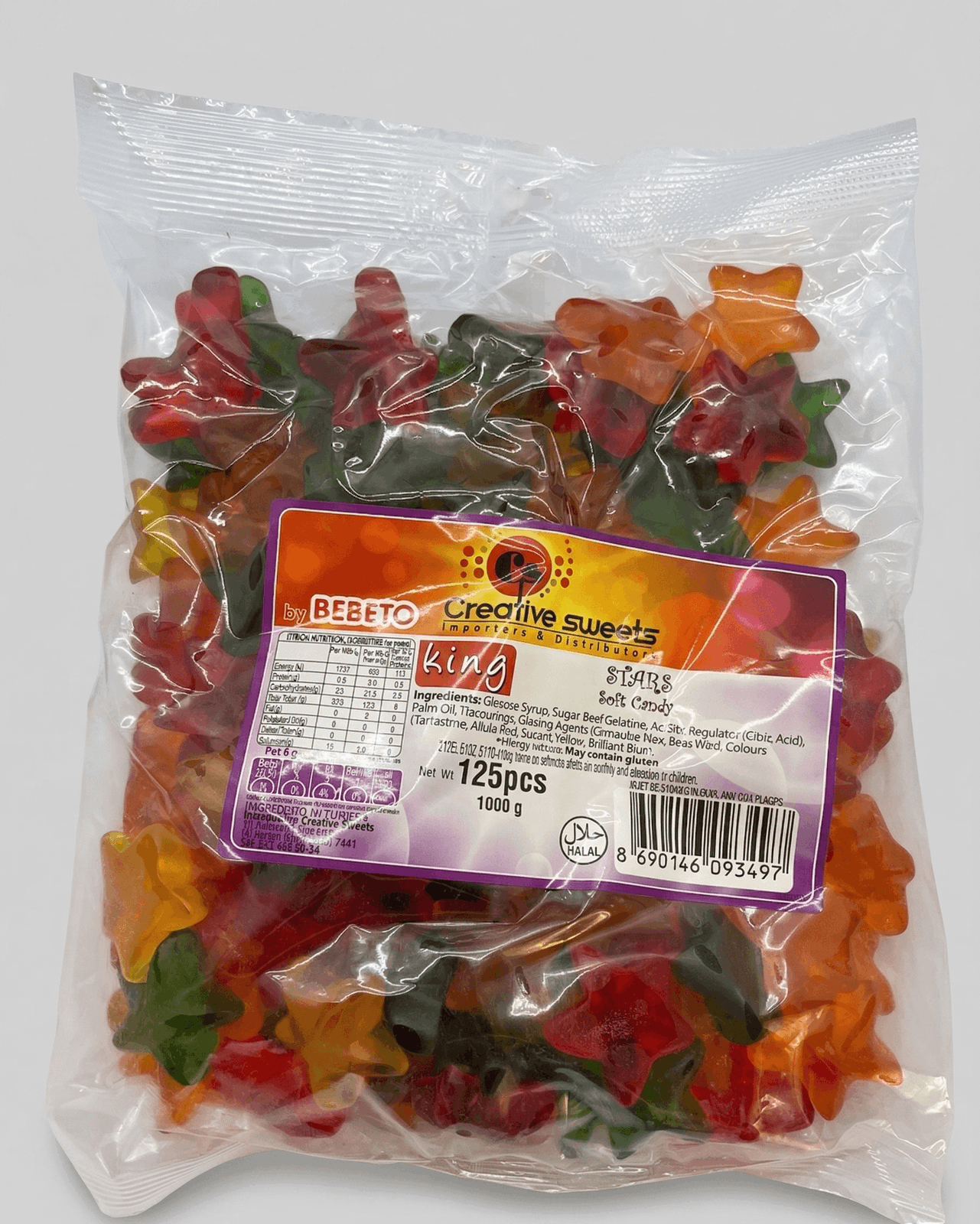 Bebeto - Soft Gummy Stars 1kg