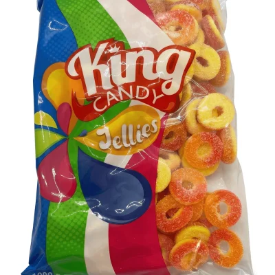 King Candy - Fizzy Peach Rings 1kg