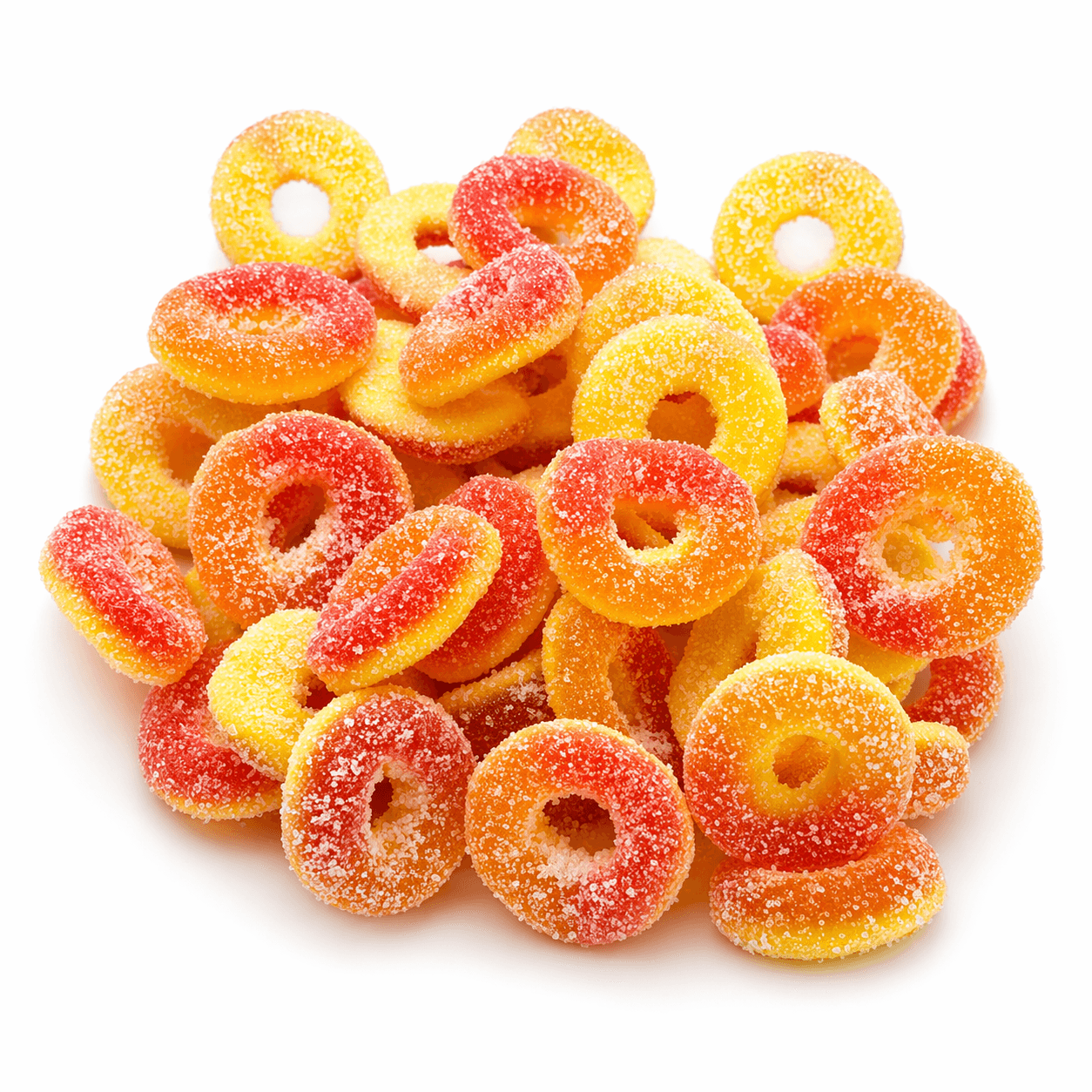 King Kong Candy Fizzy Peach Ring Gummies