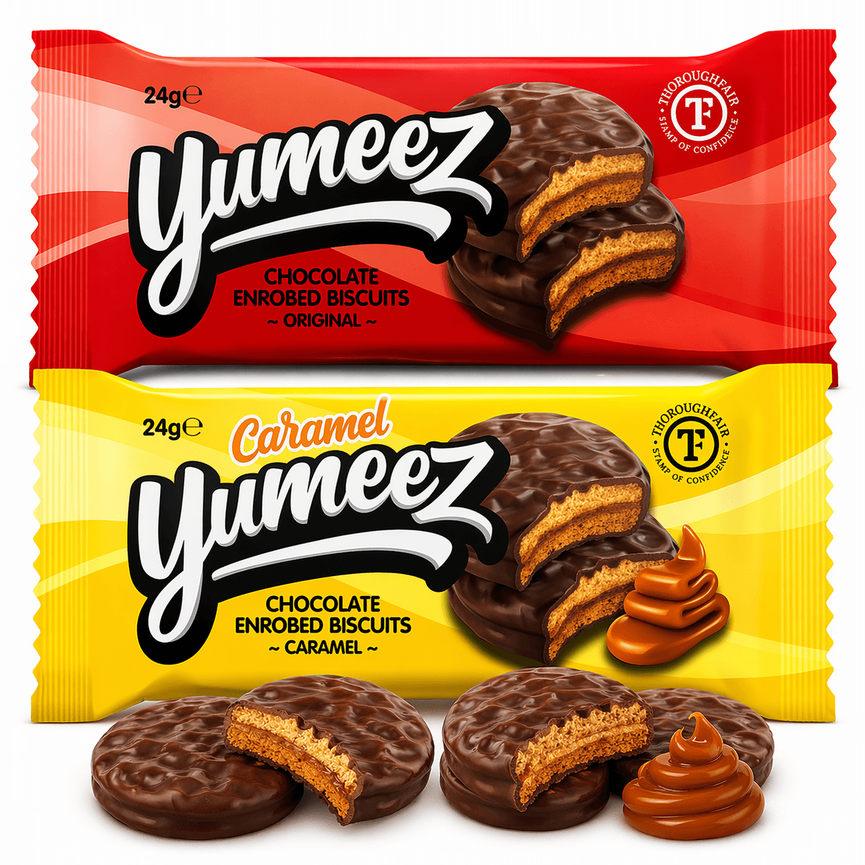 Yumeez Chocolate Enrobed Biscuits (24g)