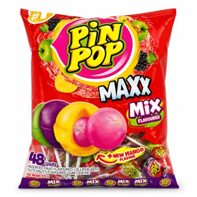 Pin Pop Maxx Mixed Flavours (Bag of 48)