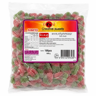 Bebeto - Sour Strawberry Gummies (1kg)