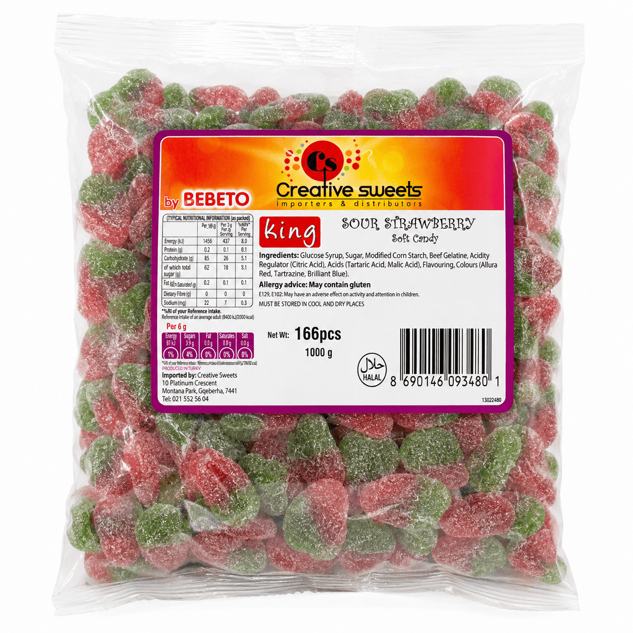 Bebeto - Sour Strawberry Gummies (1kg)