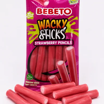 Bebeto Wacky Sticks Strawberry Pencils (140g)