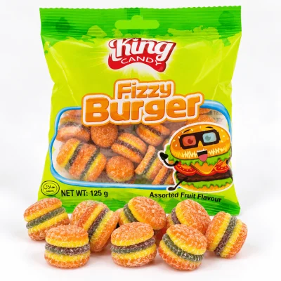 King Candy Fizzy Burger Gummies 125g