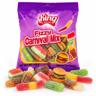 King Candy Fizzy Carnival Mix 125g