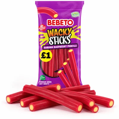 Bebeto Banana Raspberry Pencils 140g